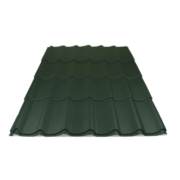 ArcelorMittal Dakpanplaat Mat Luna Groen - Lengte 45 cm - Afbeelding 1